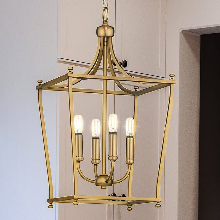 UHP4258 Transitional Chandelier 24.375''H x 14.375''W, Brushed Bronze Finish, Coronado Collection