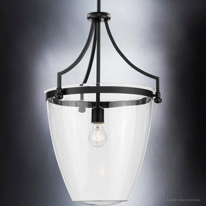 A beautiful pendant lamp with a midnight black finish from the Coronado Collection by Urban Ambiance.