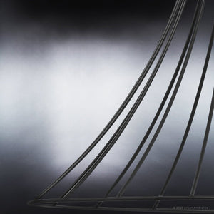 An unique and beautiful UHP4352 Mid-Century Modern Pendant 16''H x 18''W, Midnight Black Finish, Tucson Collection by Urban Ambiance image of a metal sculpture.