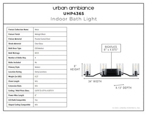 A diagram showing how to install a beautiful lamp from the Mesa Collection.