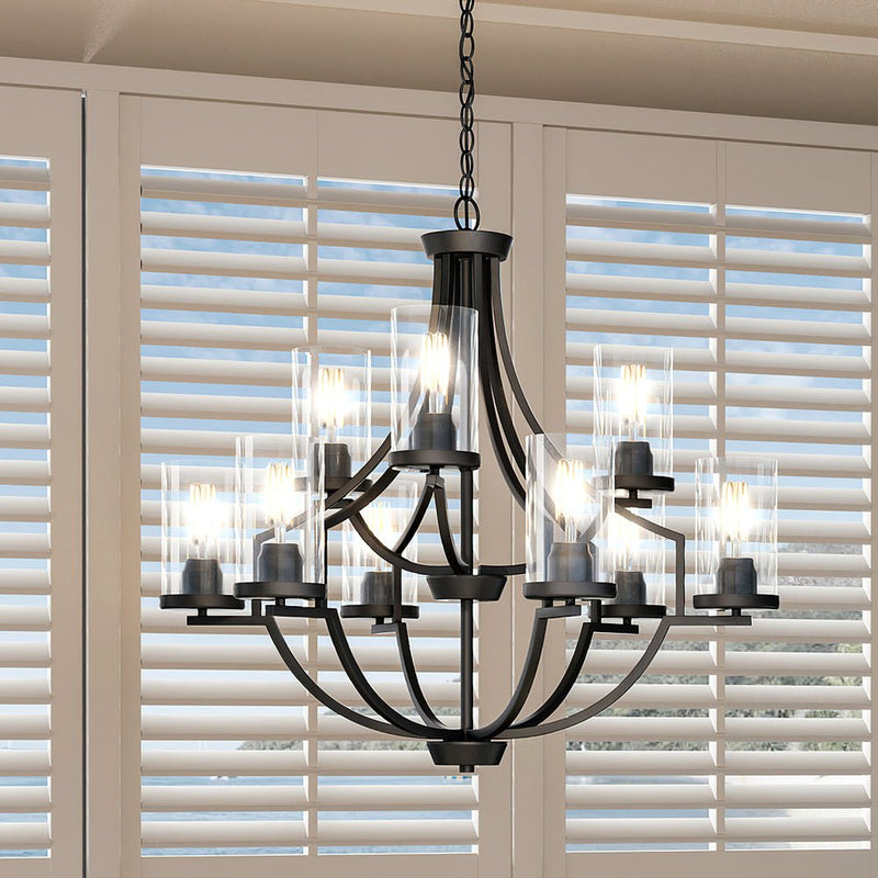 UHP4371 Contemporary Chandelier 29''H x 32''W, Midnight