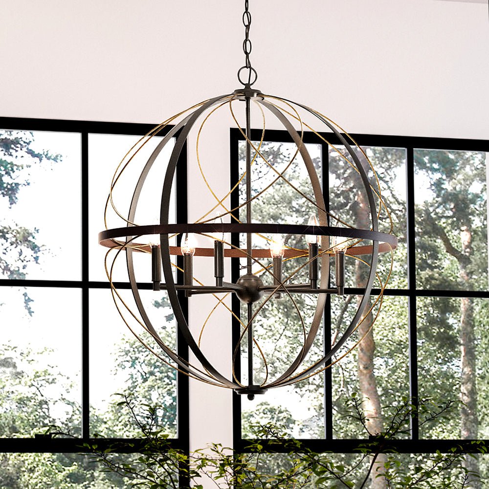 Spherical Fixure Metal Sphere Light Fixture