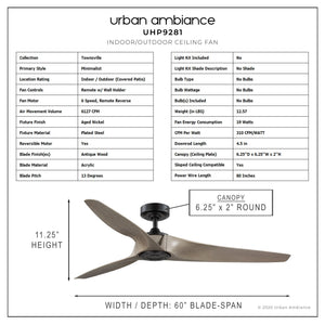 Beautiful, luxury ceiling fan.