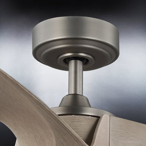 A unique lighting fixture image of a UHP9282 Modern Ceiling Fan 11.25''H x 60''W, Midnight Black Finish, from the Townsville Collection by Urban Amb