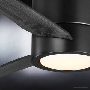 A unique UHP9292 Mid-Century-Modern Ceiling Fan with a luxury lamp.