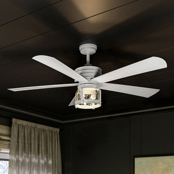 UHP9300 Coastal  Ceiling Fan 20.755''H x 56''W, Matte White Finish, Cairns Collection