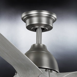 A unique lighting fixture featuring a gorgeous Urban Ambiance UHP9330 Urban Loft Ceiling Fan 16''H x 56''W in an Aged Nickel Finish, Bunbury Collection with two blades