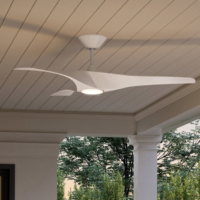 UHP9360 Transitional Ceiling Fan 13.5''H x 52''W, Matte White Finish, Geraldton Collection