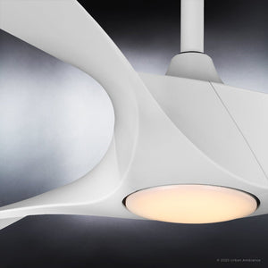A UHP9360 Transitional Ceiling Fan with a beautiful light on it.