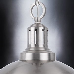 A luxurious ULB2001 Modern Farmhouse Pendant lighting fixture with a beautiful glass dome by Urban Ambiance.