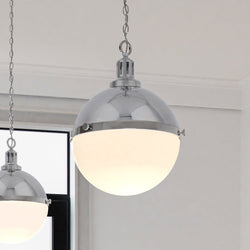 Two beautiful ULB2002 Modern Farmhouse pendant lights hanging in a room.