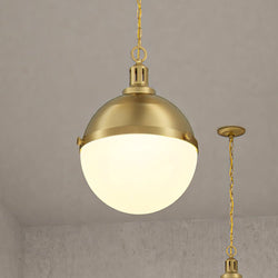 Two beautiful ULB2003 Modern Farmhouse pendant lights hanging in a room.