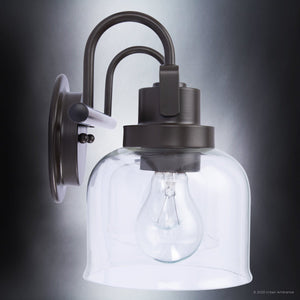 A gorgeous, luxury Urban Ambiance ULB2030 Modern Farmhouse Bath Light with a matte black finish from the Gildova Collection.