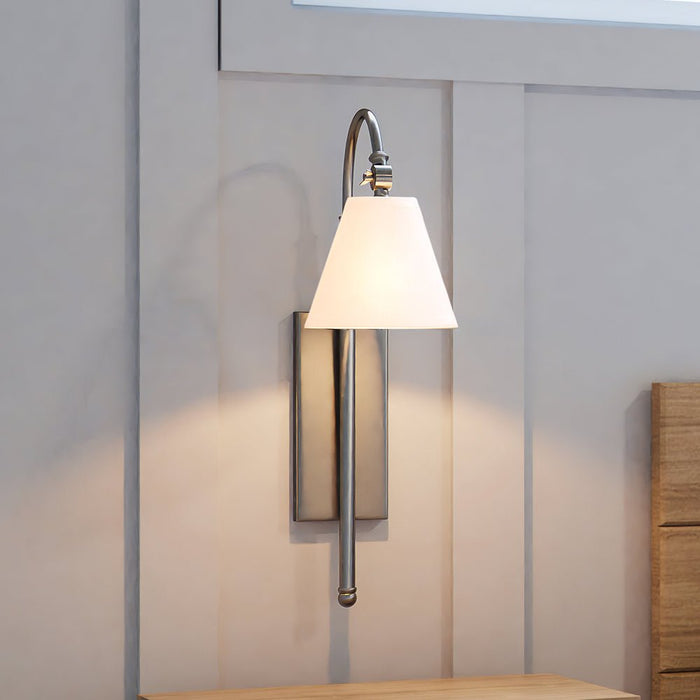 ULB2053 New-Traditional Wall Sconce, 25''H x 7''W, Brushed Nickel Finish, Jidava Collection