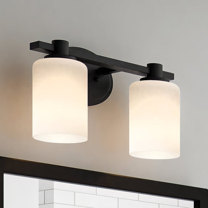 ULB2100 New-Traditional Bath Light, 8''H x 13''W, Antique Bronze Finish, Predava Collection