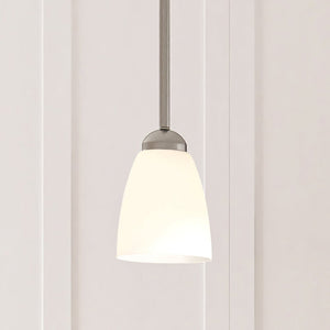 An unique lighting fixture - the ULB2122 New-Traditional Pendant from Urban Ambiance with a hanging white shade.