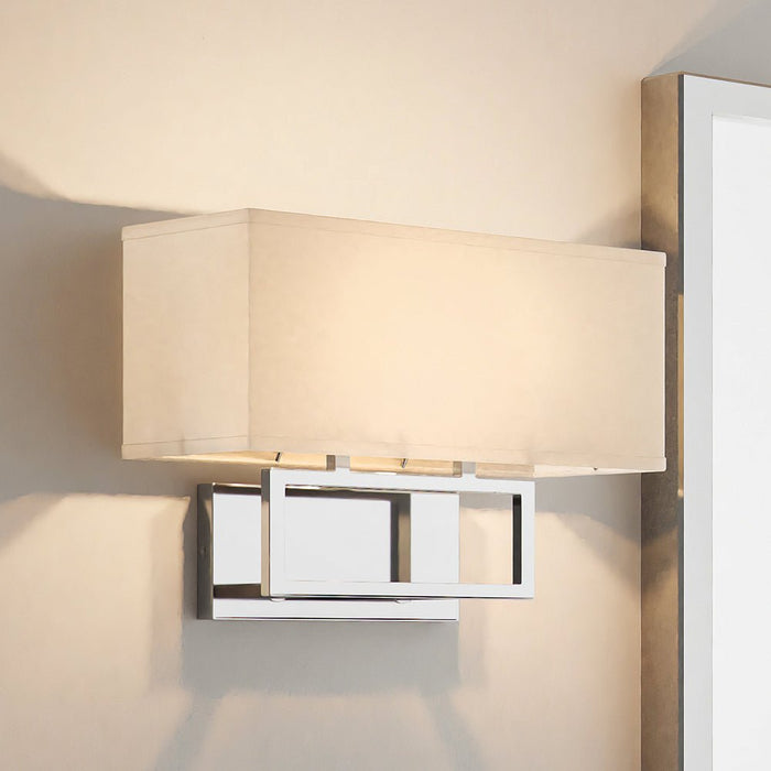 ULB2144 New-Traditional Wall Sconce, 10''H x 12''W, Brushed Nickel Finish, Kells Collection