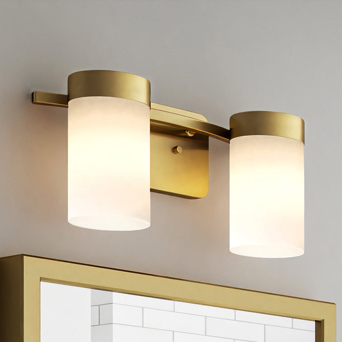 ULB2152 New-Traditional Bath Light, 7''H x 15''W, Satin Gold Finish, Cashel Collection