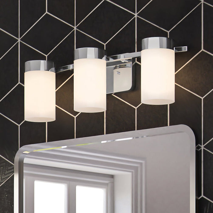 ULB2154 New Traditional Bath Light, 7''H x 24''W, Polished Chrome Finish, Cashel Collection