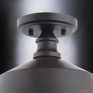 A unique lamp: the ULB2200 Modern Farmhouse Ceiling Light, 7''H x 10''W, Dark Bronze Finish, Athlone Collection by Urban Ambiance.