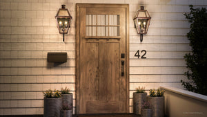 Urban Ambiance - Wall Sconce - UQL1370 Rustic Outdoor Wall Sconce, 24''H x 11''W, Rustic Copper Finish, Paris Collection -
