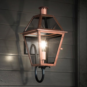 Urban Ambiance - Wall Sconce - UQL1371 Rustic Outdoor Wall Sconce, 21''H x 10''W, Rustic Copper Finish, Paris Collection -