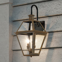 Urban Ambiance - Outdoor Wall Light - UQL1377 Historic Outdoor Wall Light, 22.5"H x 10.5"W, Bygone Bronze Finish, Paris Collection -