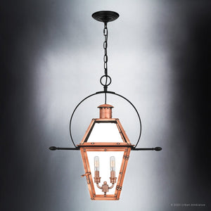 Urban Ambiance - UQL1383 Historic Outdoor Pendant Light, 23.5