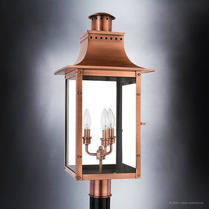 Urban Ambiance - Outdoor Post/Pier Light - UQL1410 Antique Outdoor Post/Pier Light, 26