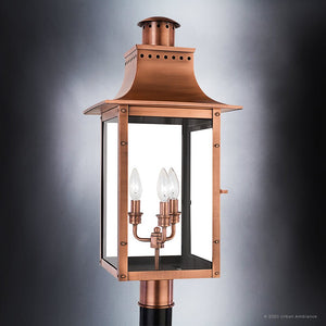 Urban Ambiance - Outdoor Post/Pier Light - UQL1410 Antique Outdoor Post/Pier Light, 26