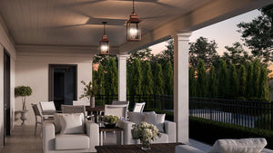 Urban Ambiance - Outdoor Pendant Light - UQL1414 Antique Outdoor Pendant Light, 26