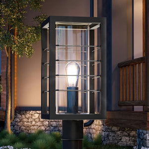 An Urban Ambiance UQL1614 Modern Outdoor Post Light, a beautiful lighting fixture.