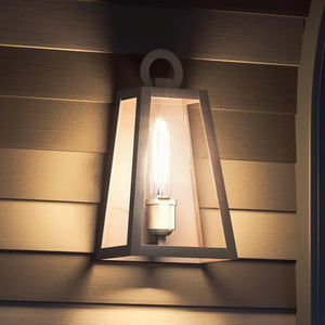 A luxurious Art Deco outdoor wall sconce from the Aveley collection, featuring a gorgeous black bronze finish, measuring 15.5''H x 8.25''W and