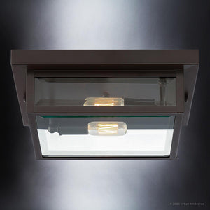 A beautiful Urban Ambiance lighting fixture with a light bulb in it, perfect for modern farmhouse outdoor spaces.