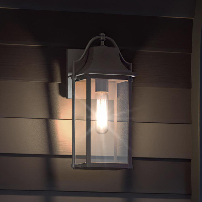 UQL1671 Vintage Outdoor Wall Sconce 14.75''H x 7''W, Estate Bronze Finish, Eastbourne Collection