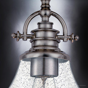 A unique and luxurious Urban Ambiance UQL3669 Traditional Ceiling 12.5''H x 13.5''W, Brushed Nickel Finish, Pasadena Collection light fixture with a