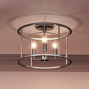 A gorgeous Urban Ambiance lighting fixture with a unique modern farmhouse design, featuring three lights.