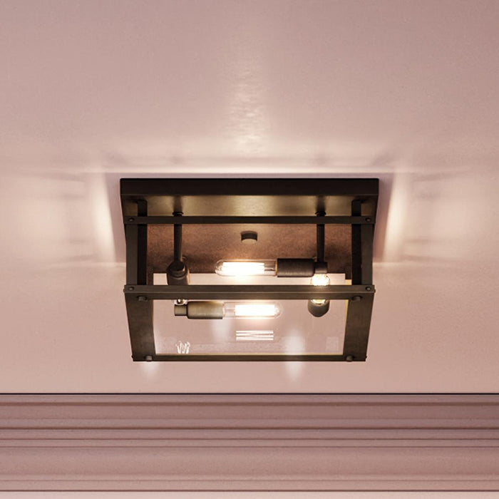 UQL4370 Modern Farmhouse Ceiling 7''H x 12''W, Warm Bronze Finish, Wadebridge Collection