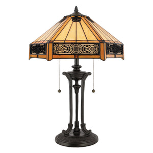 Urban Ambiance - Table Lamp - UQL7028 Western Indoor Table Lamp, 23''H x 16''W x 16''D, Vintage Bronze Finish, Teignbridge Collection -