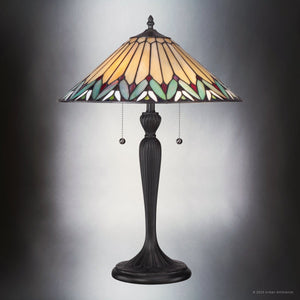 Urban Ambiance - Table Lamp - UQL7036 Craftsman Indoor Table Lamp, 23''H x 16''W x 16''D, Bronze Finish, Fulham Collection -