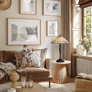 Urban Ambiance - Table Lamp - UQL7036 Craftsman Indoor Table Lamp, 23''H x 16''W x 16''D, Bronze Finish, Fulham Collection -