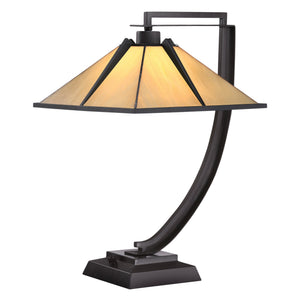 Urban Ambiance - Table Lamp - UQL7037 American Bungalow Indoor Table Lamp, 21''H x 13''W x 15''D, Western Bronze Finish, Vauxhall Collection -
