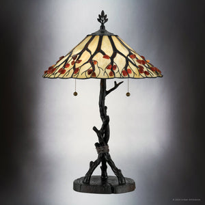 Urban Ambiance - Table Lamp - UQL7041 Eclectic Indoor Table Lamp, 25''H x 17''W x 17''D, Valiant Bronze Finish, Kensington Collection -