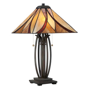 Urban Ambiance - Table Lamp - UQL7100 Mediterranean Indoor Table Lamp, 25''H x 15.5''W x 15.5''D, Valiant Bronze Finish, Bracknell Collection -