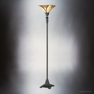 Urban Ambiance - Floor Lamp - UQL7102 Mediterranean Indoor Floor Lamp, 70.5''H x 12''W x 12''D, Valiant Bronze Finish, Bracknell Collection -