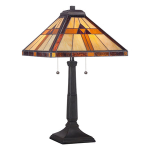 Urban Ambiance - Table Lamp - UQL7110 Rustic Indoor Table Lamp, 23''H x 14''W x 14''D, Vintage Bronze Finish, Cheshire Collection -