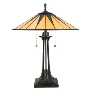 Urban Ambiance - Table Lamp - UQL7120 Craftsman Indoor Table Lamp, 24.5''H x 19''W x 19''D, Vintage Bronze Finish, Tameside Collection -