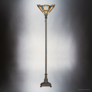 Urban Ambiance - Floor Lamp - UQL7143 Natural Indoor Floor Lamp, 71''H x 16''W x 16''D, Valiant Bronze Finish, Allerdale Collection -