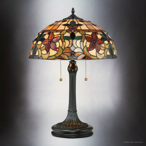 Urban Ambiance - Table Lamp - UQL7150 Mediterranean Indoor Table Lamp, 23''H x 16''W x 16''D, Vintage Bronze Finish, Ashborne Collection -