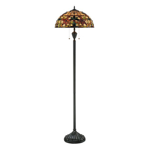 Urban Ambiance - Floor Lamp - UQL7151 Mediterranean Indoor Floor Lamp, 62''H x 18''W x 18''D, Vintage Bronze Finish, Ashborne Collection -